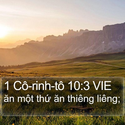1 Cô-rinh-tô 10:3 VIE Bible Verse Image