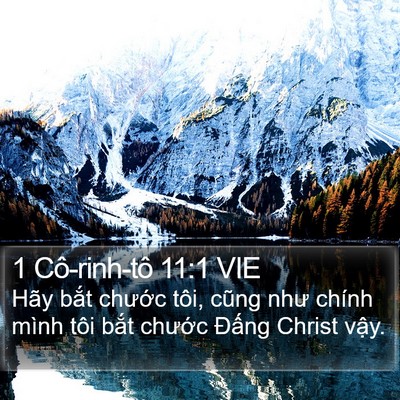 1 Cô-rinh-tô 11:1 VIE Bible Verse Image