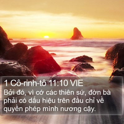 1 Cô-rinh-tô 11:10 VIE Bible Verse Image