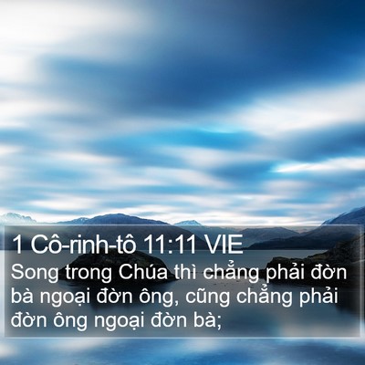 1 Cô-rinh-tô 11:11 VIE Bible Verse Image