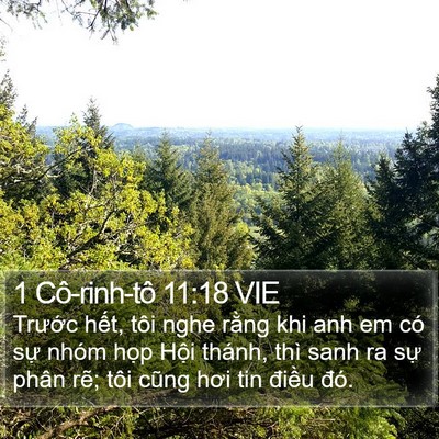 1 Cô-rinh-tô 11:18 VIE Bible Verse Image