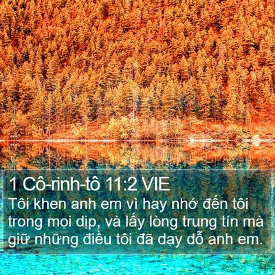 1 Cô-rinh-tô 11:2 VIE Bible Verse Image