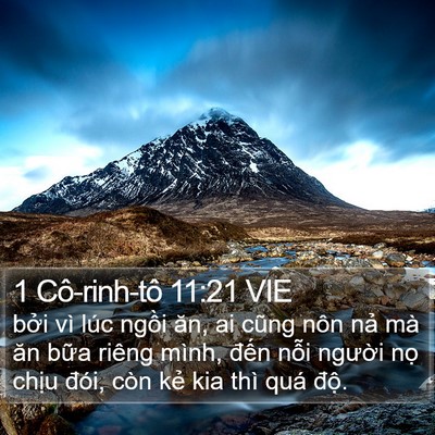 1 Cô-rinh-tô 11:21 VIE Bible Verse Image
