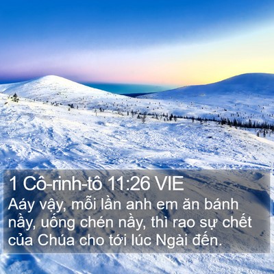 1 Cô-rinh-tô 11:26 VIE Bible Verse Image