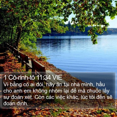 1 Cô-rinh-tô 11:34 VIE Bible Verse Image