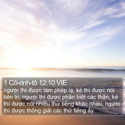 1 Cô-rinh-tô 12:10 VIE Bible Verse Image
