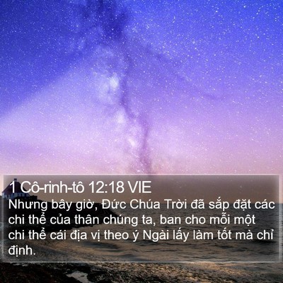 1 Cô-rinh-tô 12:18 VIE Bible Verse Image