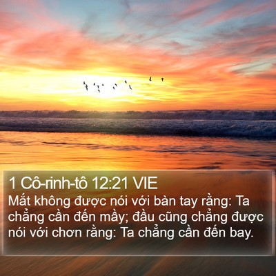 1 Cô-rinh-tô 12:21 VIE Bible Verse Image