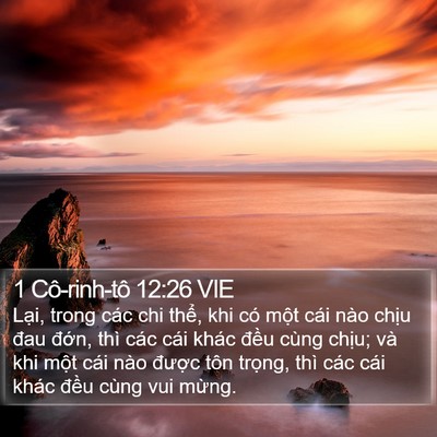 1 Cô-rinh-tô 12:26 VIE Bible Verse Image