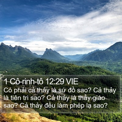 1 Cô-rinh-tô 12:29 VIE Bible Verse Image