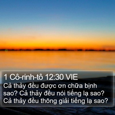 1 Cô-rinh-tô 12:30 VIE Bible Verse Image