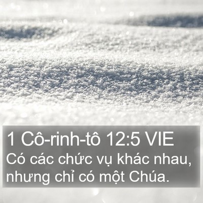 1 Cô-rinh-tô 12:5 VIE Bible Verse Image