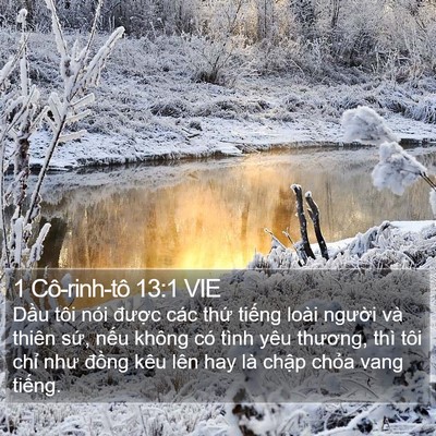 1 Cô-rinh-tô 13:1 VIE Bible Verse Image