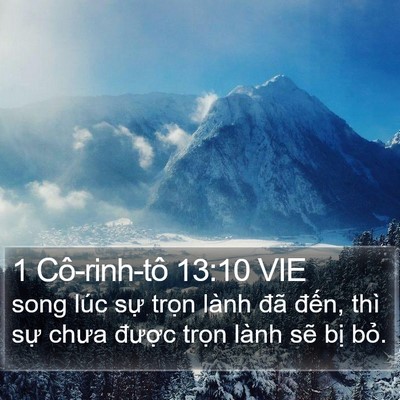 1 Cô-rinh-tô 13:10 VIE Bible Verse Image