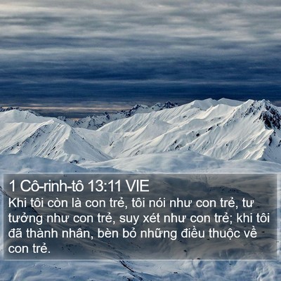 1 Cô-rinh-tô 13:11 VIE Bible Verse Image