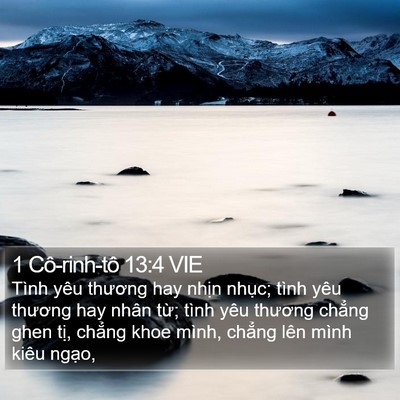 1 Cô-rinh-tô 13:4 VIE Bible Verse Image