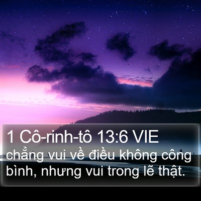 1 Cô-rinh-tô 13:6 VIE Bible Verse Image
