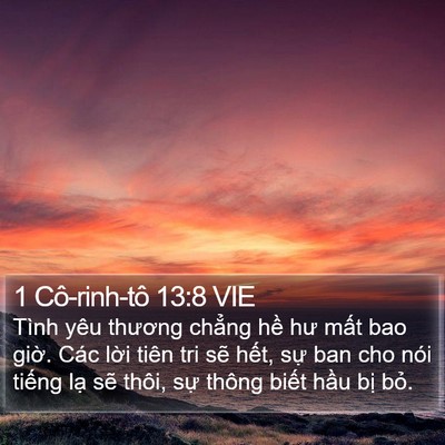 1 Cô-rinh-tô 13:8 VIE Bible Verse Image