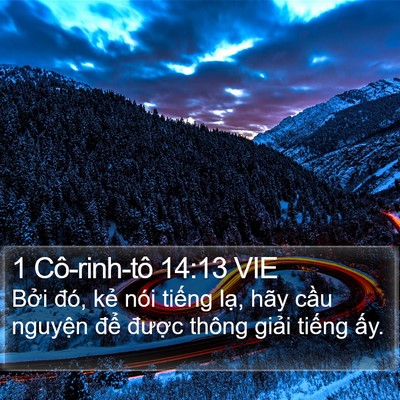 1 Cô-rinh-tô 14:13 VIE Bible Verse Image