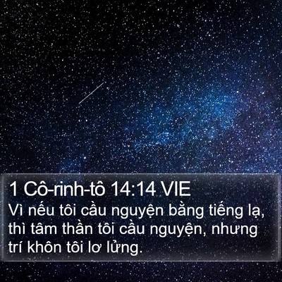 1 Cô-rinh-tô 14:14 VIE Bible Verse Image