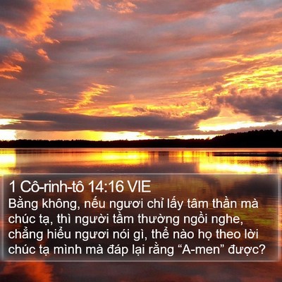 1 Cô-rinh-tô 14:16 VIE Bible Verse Image