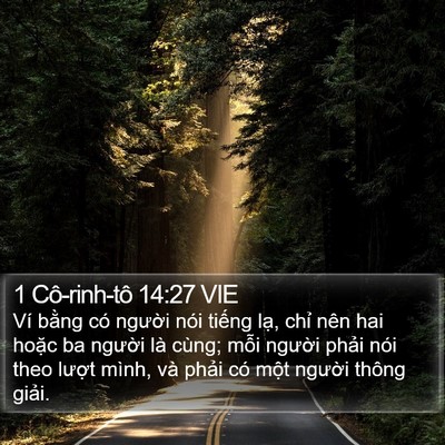 1 Cô-rinh-tô 14:27 VIE Bible Verse Image