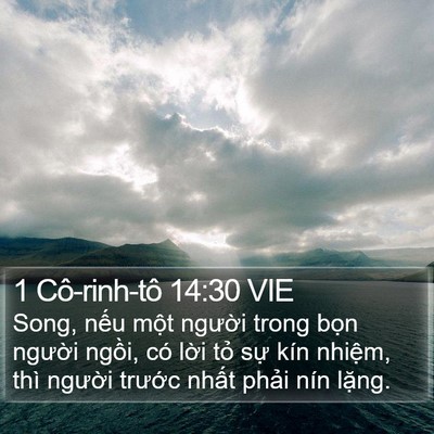 1 Cô-rinh-tô 14:30 VIE Bible Verse Image