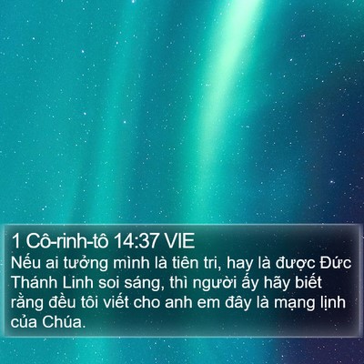 1 Cô-rinh-tô 14:37 VIE Bible Verse Image