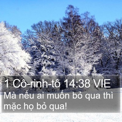 1 Cô-rinh-tô 14:38 VIE Bible Verse Image
