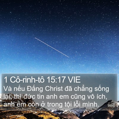 1 Cô-rinh-tô 15:17 VIE Bible Verse Image