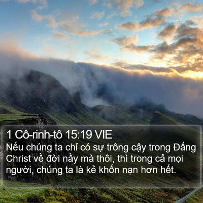 1 Cô-rinh-tô 15:19 VIE Bible Verse Image