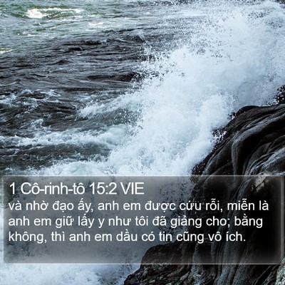 1 Cô-rinh-tô 15:2 VIE Bible Verse Image