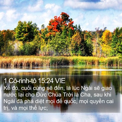1 Cô-rinh-tô 15:24 VIE Bible Verse Image