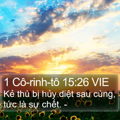 1 Cô-rinh-tô 15:26 VIE Bible Verse Image