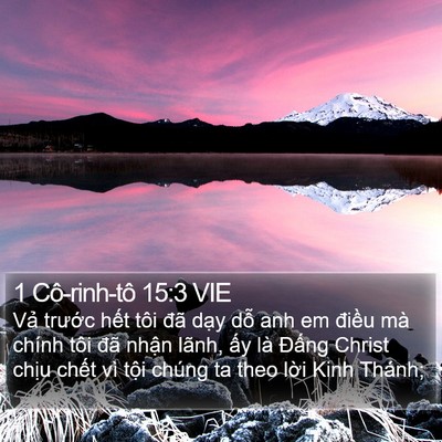 1 Cô-rinh-tô 15:3 VIE Bible Verse Image