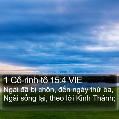 1 Cô-rinh-tô 15:4 VIE Bible Verse Image