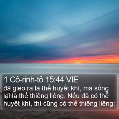 1 Cô-rinh-tô 15:44 VIE Bible Verse Image