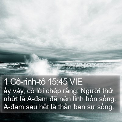 1 Cô-rinh-tô 15:45 VIE Bible Verse Image