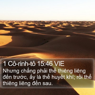 1 Cô-rinh-tô 15:46 VIE Bible Verse Image