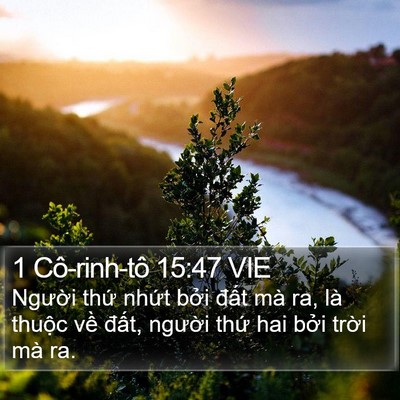 1 Cô-rinh-tô 15:47 VIE Bible Verse Image