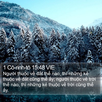 1 Cô-rinh-tô 15:48 VIE Bible Verse Image