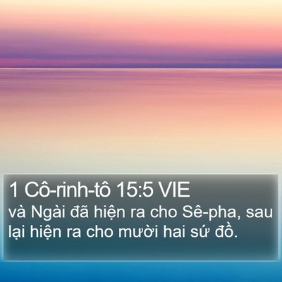 1 Cô-rinh-tô 15:5 VIE Bible Verse Image