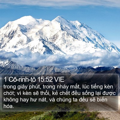 1 Cô-rinh-tô 15:52 VIE Bible Verse Image