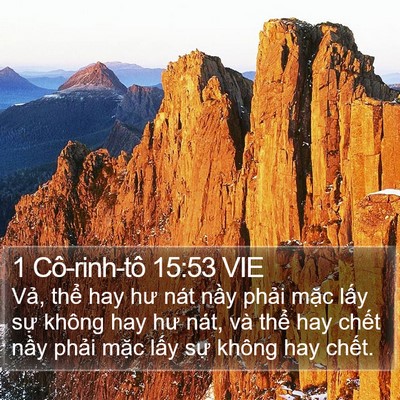 1 Cô-rinh-tô 15:53 VIE Bible Verse Image