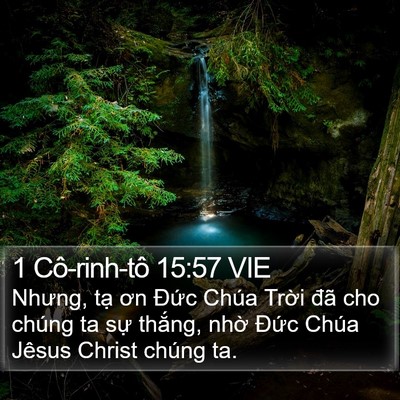 1 Cô-rinh-tô 15:57 VIE Bible Verse Image