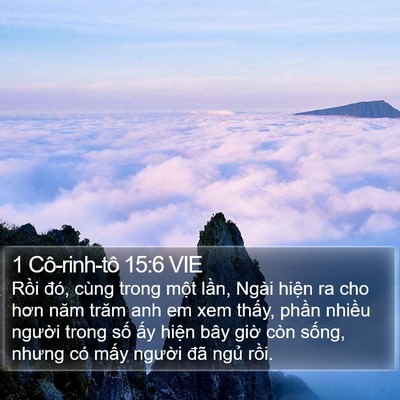 1 Cô-rinh-tô 15:6 VIE Bible Verse Image