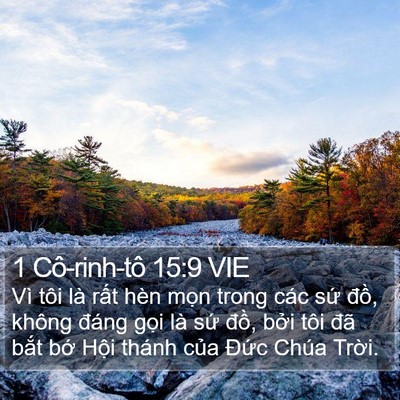 1 Cô-rinh-tô 15:9 VIE Bible Verse Image