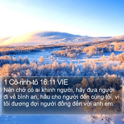 1 Cô-rinh-tô 16:11 VIE Bible Verse Image