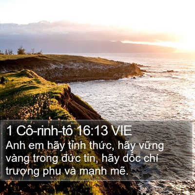 1 Cô-rinh-tô 16:13 VIE Bible Verse Image