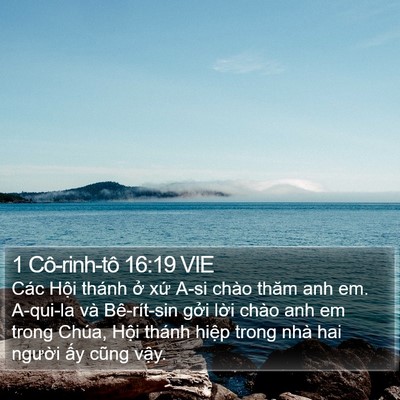 1 Cô-rinh-tô 16:19 VIE Bible Verse Image